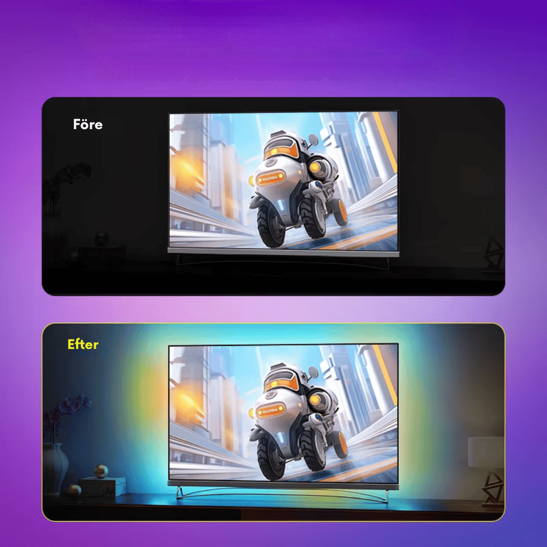 ColorCast – Synkroniserad LED-list för TV-skärmar Carvallo