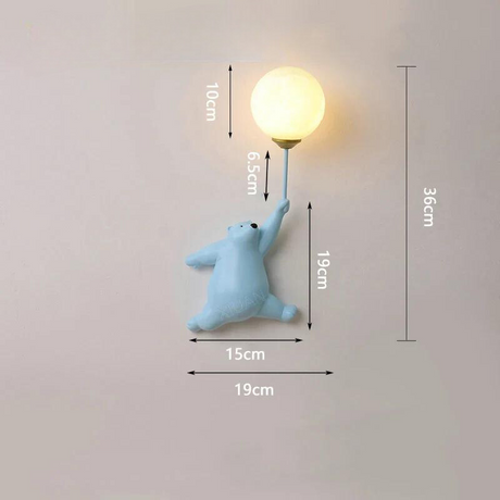 Carvallo – Charmig vägglampa med lekfull design för barnrum Carvallo