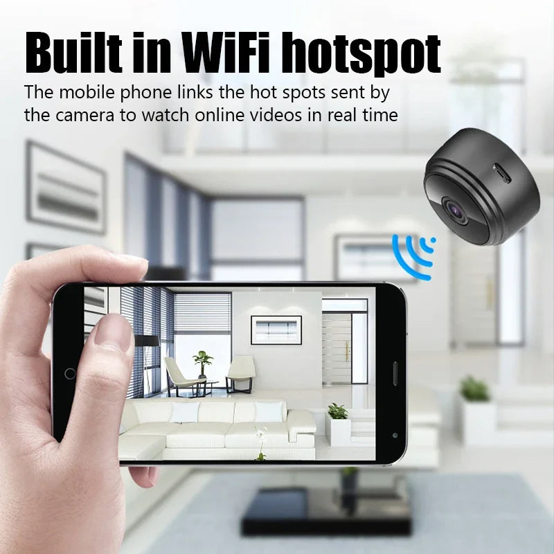 1080p Magnetisk WiFi Mini Säkerhets Trådlös Kamera Carvallo