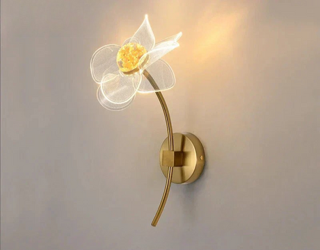 BloomGlow - Modern Blom Vägglampa med LED Belysning Carvallo