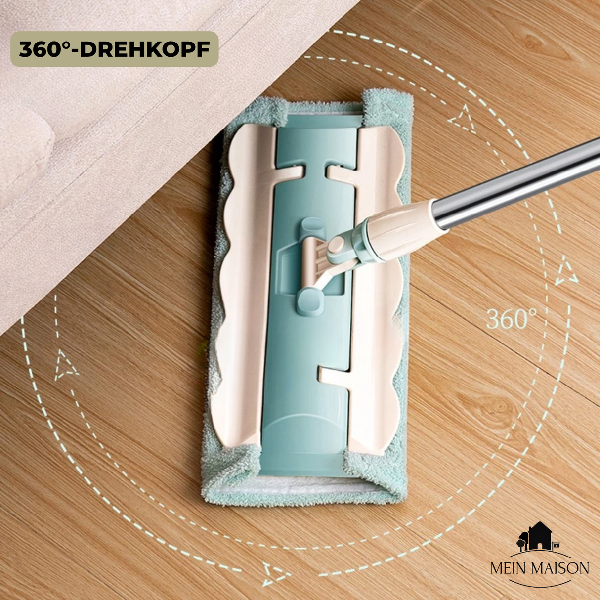 Carvallo – Den praktiska platta moppen för felfria rena golv Carvallo