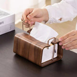 Träbrass vävnadshållare Carvallo