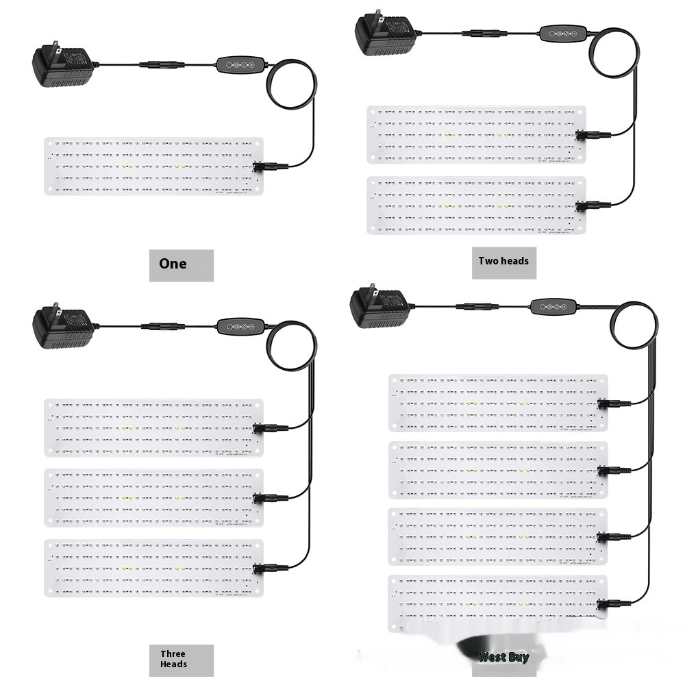 LED Quantum Växtbelysning Panel för tillväxt och färgfrämjande – Med justerbart ljusläge Carvallo