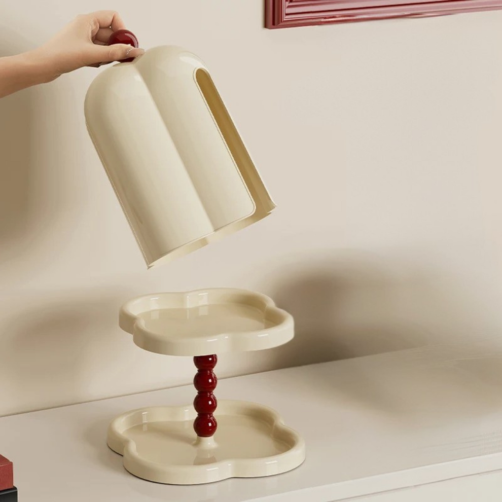 OrganizePro – Vävbok med skyddande kupollock och gömt förvaringsutrymme Carvallo