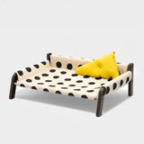 Polka Dot Frosted Suede Sommar Kyl Hundsäng Stilig Andningsbar Carvallo