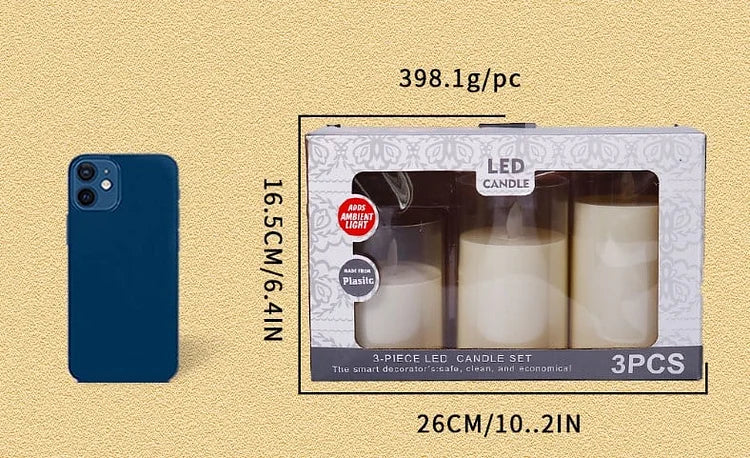 Carvallo - Äkta flamelösa ljus LED Elektroniskt ljus Carvallo