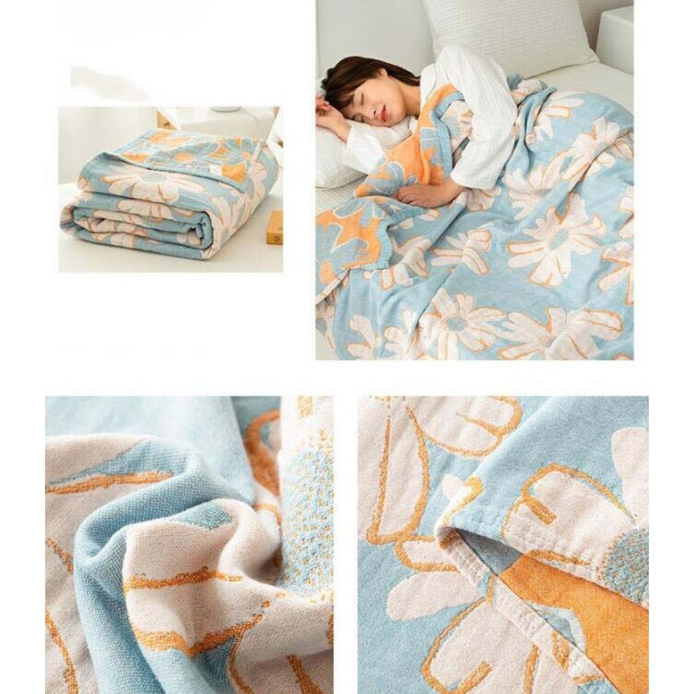 Sommarredo Daisy Bomullspläd Carvallo