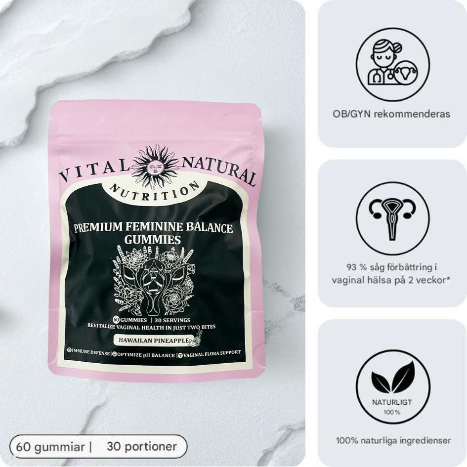 FemVera - Premium pH-Balansgummies för Inre Fräschhet och Välbefinnande-Växtbaserade Kosttillskott-BB-Hemnix