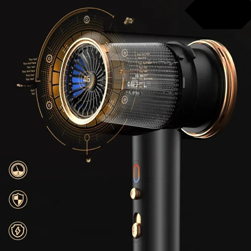 Stylingborste med 2 hastigheter - Kraftig hårtork med dubbel värmekontroll MILA Sverige