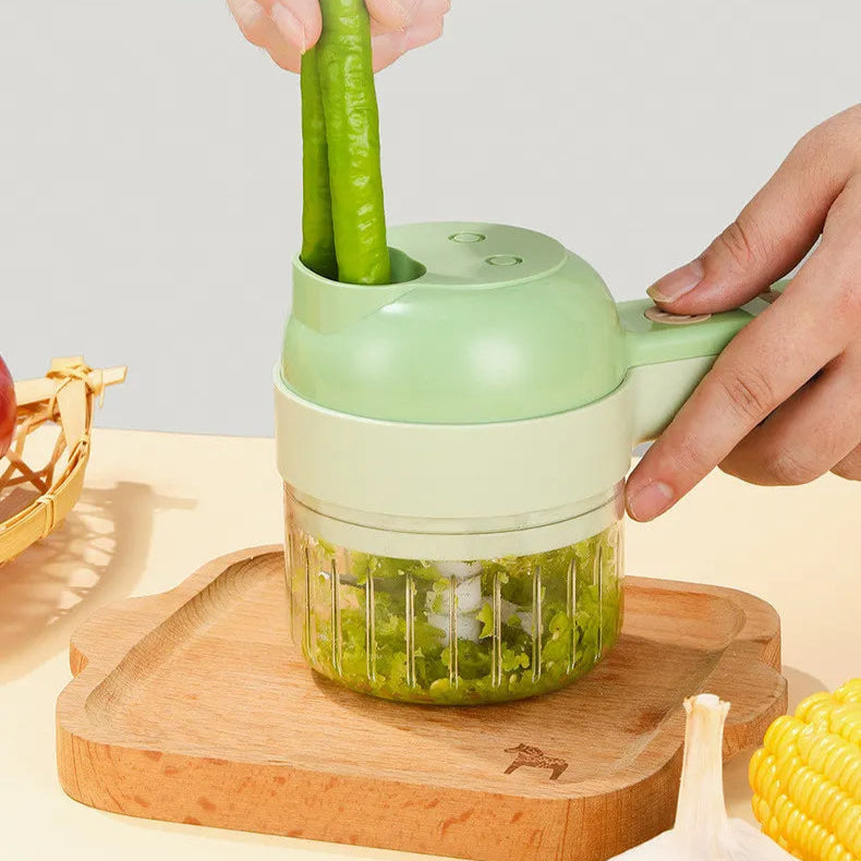 QuickChop – Kompakt manuell kökshackare med enkel betjäning och klar behållare Carvallo