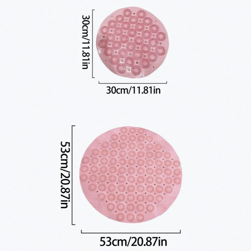 Säker Dusch Rund Antisklippsmatta Carvallo