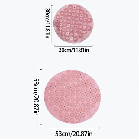 Säker Dusch Rund Antisklippsmatta Carvallo