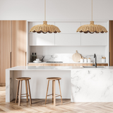 Boho Kreativ Dekor Rattan Vävd Hänglampa Carvallo