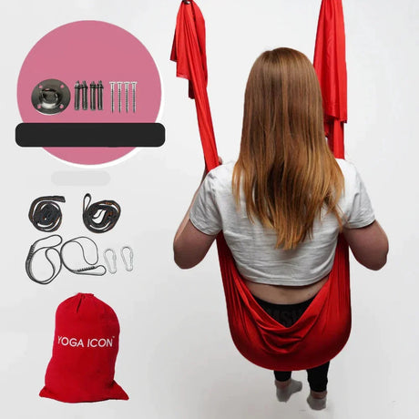 Unisex Yoga Hammock Justerbar Polyester för Avkoppling och Träning Hemnix