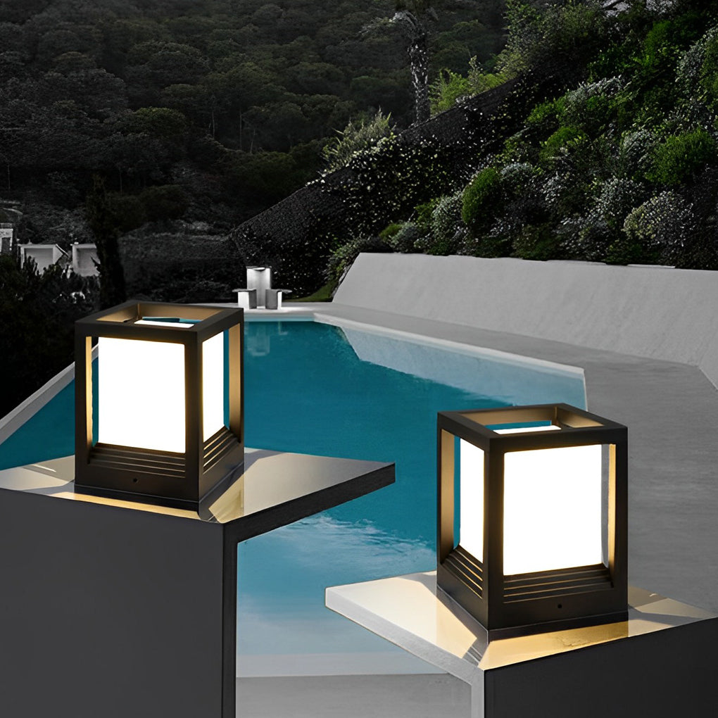 Utomhus solcells LED-ljuskälla svart aluminium Carvallo