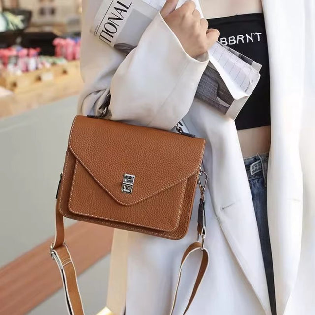 Amoria - Elegant Crossbody-väska i Läder för Kvinnor-Handväska-BB-Brun-Hemnix
