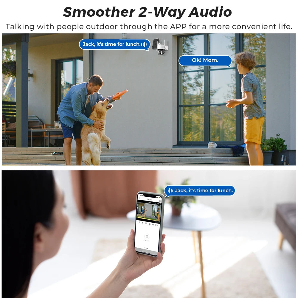 Smart Trådlös Solarburen Övervakningskamera Carvallo