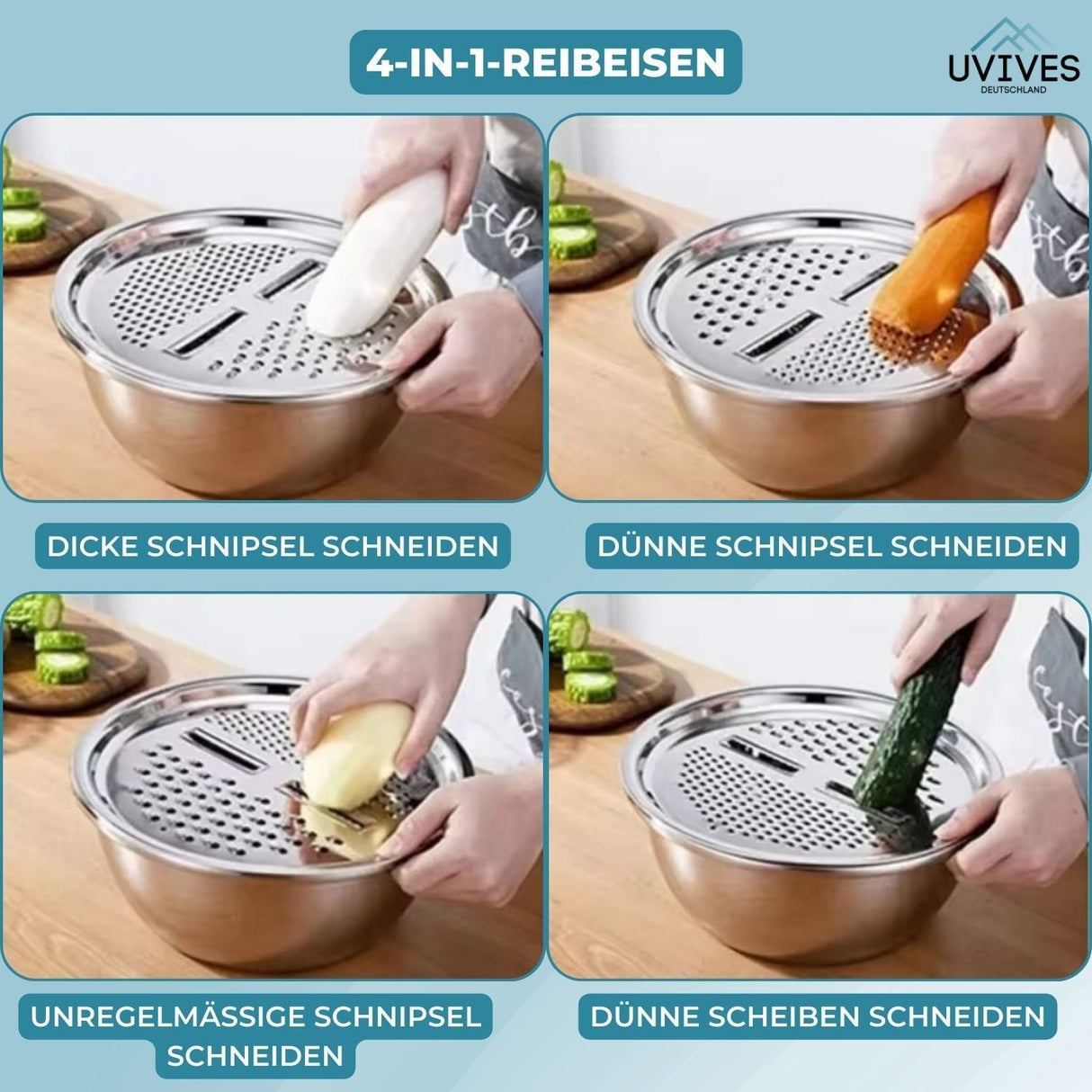 Carvallo - 6-i-1-bassäng i rostfritt stål Carvallo