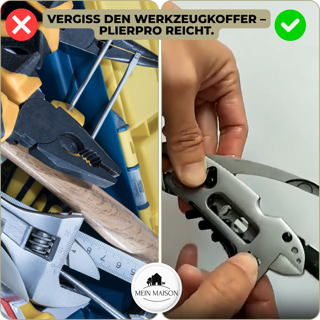 PlierPro™ - Det 12-i-1-multiverktyget för varje uppgift Carvallo