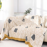 Poker Mönster Bomull Filt Carvallo