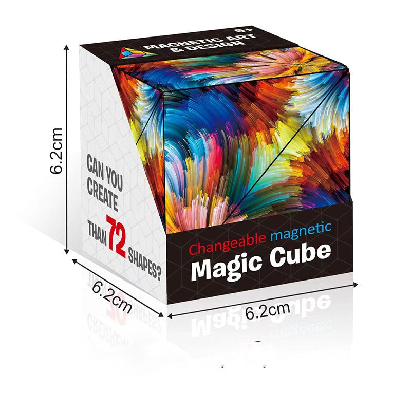 Magisk Magnetisk Kub 70 Olika Former Lärande Utbildning Barn Leksak-Barn-BB-Flerfärgad 1-Hemnix