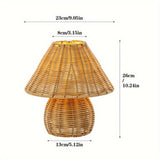 Noya Rattan Bordslampa Hemdekor Carvallo