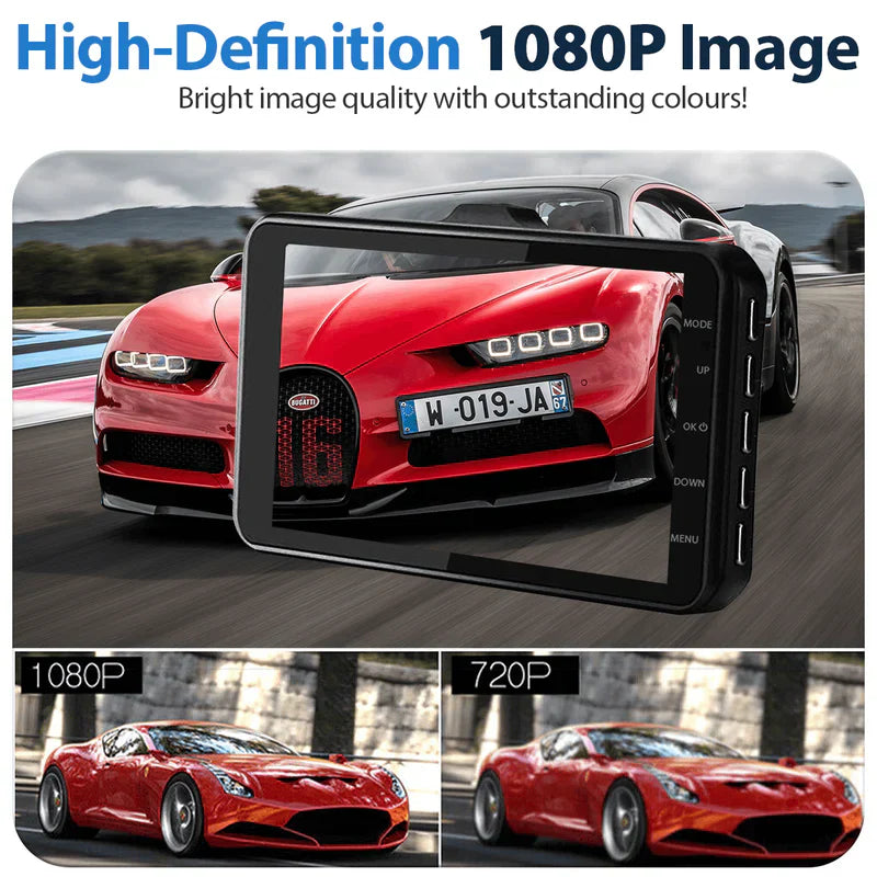 Dash Cam Framsidan Bakre Bilkamera Nattseende Carvallo