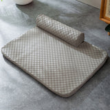 Rutig läder husdjur säng ortopedisk repa beständig tvättbar Carvallo