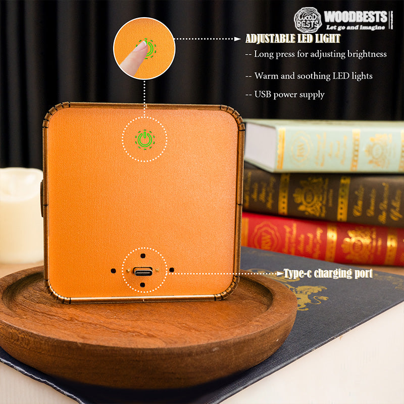 Atmosfärisk 3D Julhus Lampa Skala - Varm LED Ljus och Unik Dekoration Carvallo