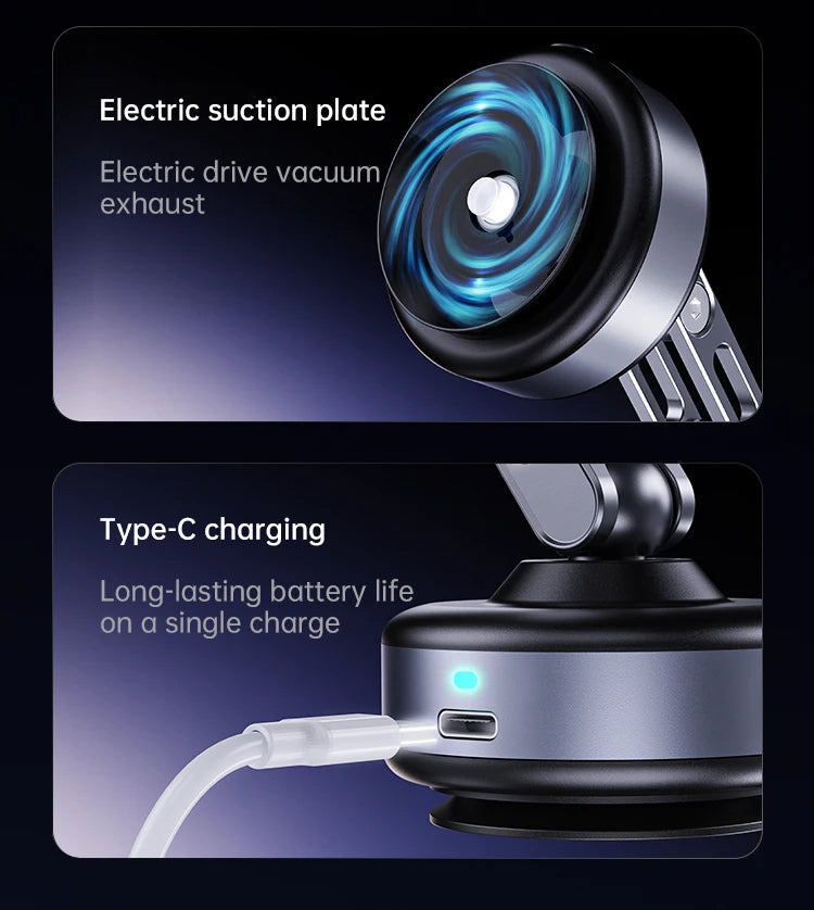 360° Rotation Vakuum Magnetisk Biltelefonhållare Carvallo