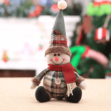 Juldocka Prydnad i Tyg, Med Eller Utan Utdragbara Ben - Juldekoration, Jultomte, Älg, Snögubbe-Jul-BB-Hängande prydnad-Stil B-Hemnix