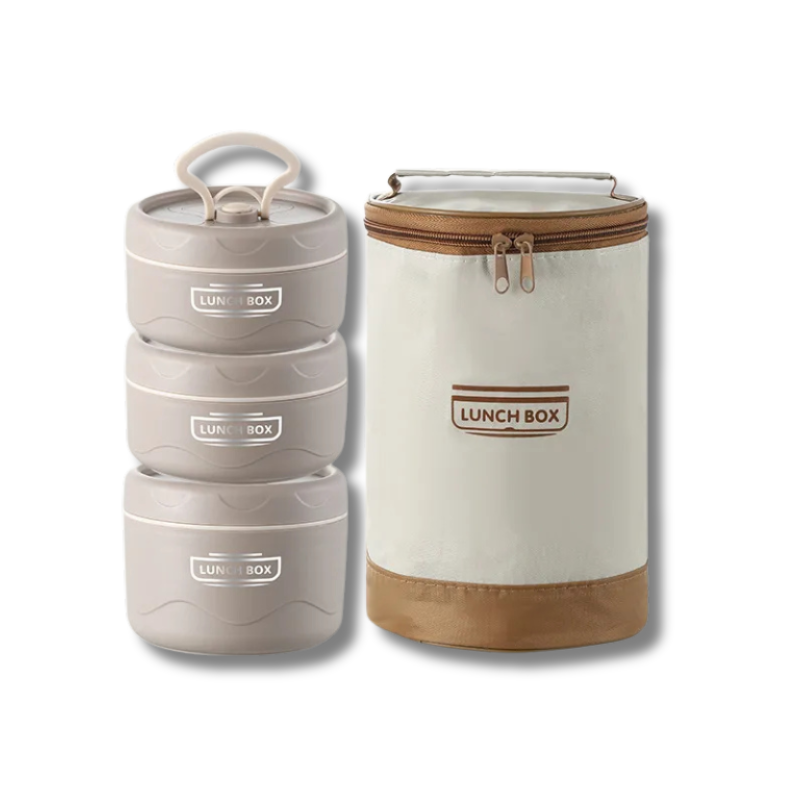 Läckagesäker matbehållare – Flerskiktad lunchbehållare i rostfritt stål för färska måltider var som helst MILA Sverige