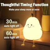 PearGlow Light - Päronformad USB-batteri nattlampa för sovrummet Carvallo
