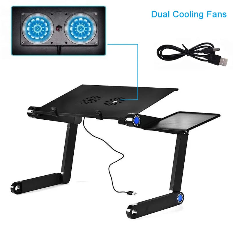360 Ergonomisk Laptop Ställ För Skrivbord Med Avtagbar Musplatta Carvallo