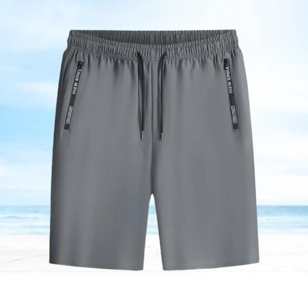 CoolFit® Snabbtorkande Unisex-shorts-Hemnix-Grå-M-Hemnix