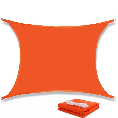 Rektangulärt Vattentät Solsegel-Kök-BB-Orange-2 x 2m-Hemnix