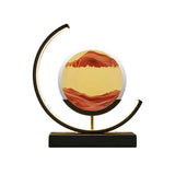 Djuphavs Sandlandskap: Belyst Sandkonst för Fridfull Heminredning Carvallo