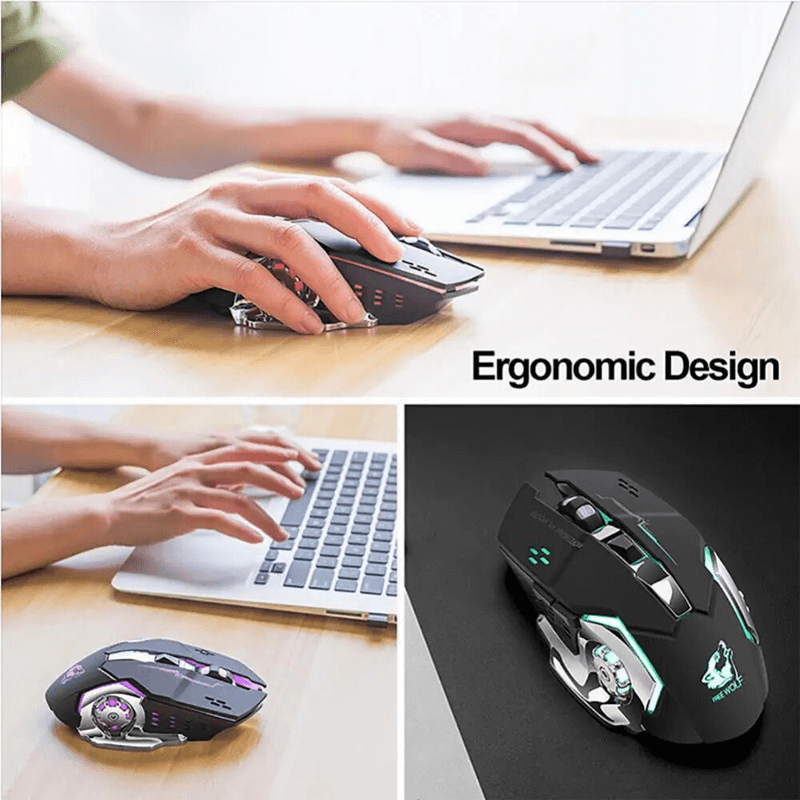 Wolf X8 Trådlös Optisk Mus-Mouse-BB-Hemnix
