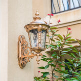 Utomhus Vintage Glas Vägglampa Carvallo