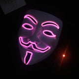 V For Vendetta LED-Mask-Utklädnad-BB-Lila-Hemnix