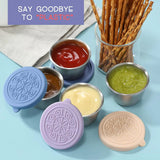 Tätt förslutningsbara rostfria såsskålar (6-pack) Carvallo