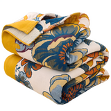 Mjuk Vändbar Blommig Filt Carvallo