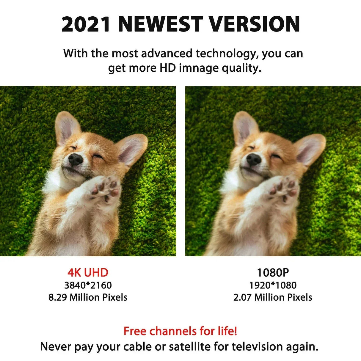 ClearWave inomhus-HDTV-antenn – signalförstärkare med lång räckvidd MILA Sverige