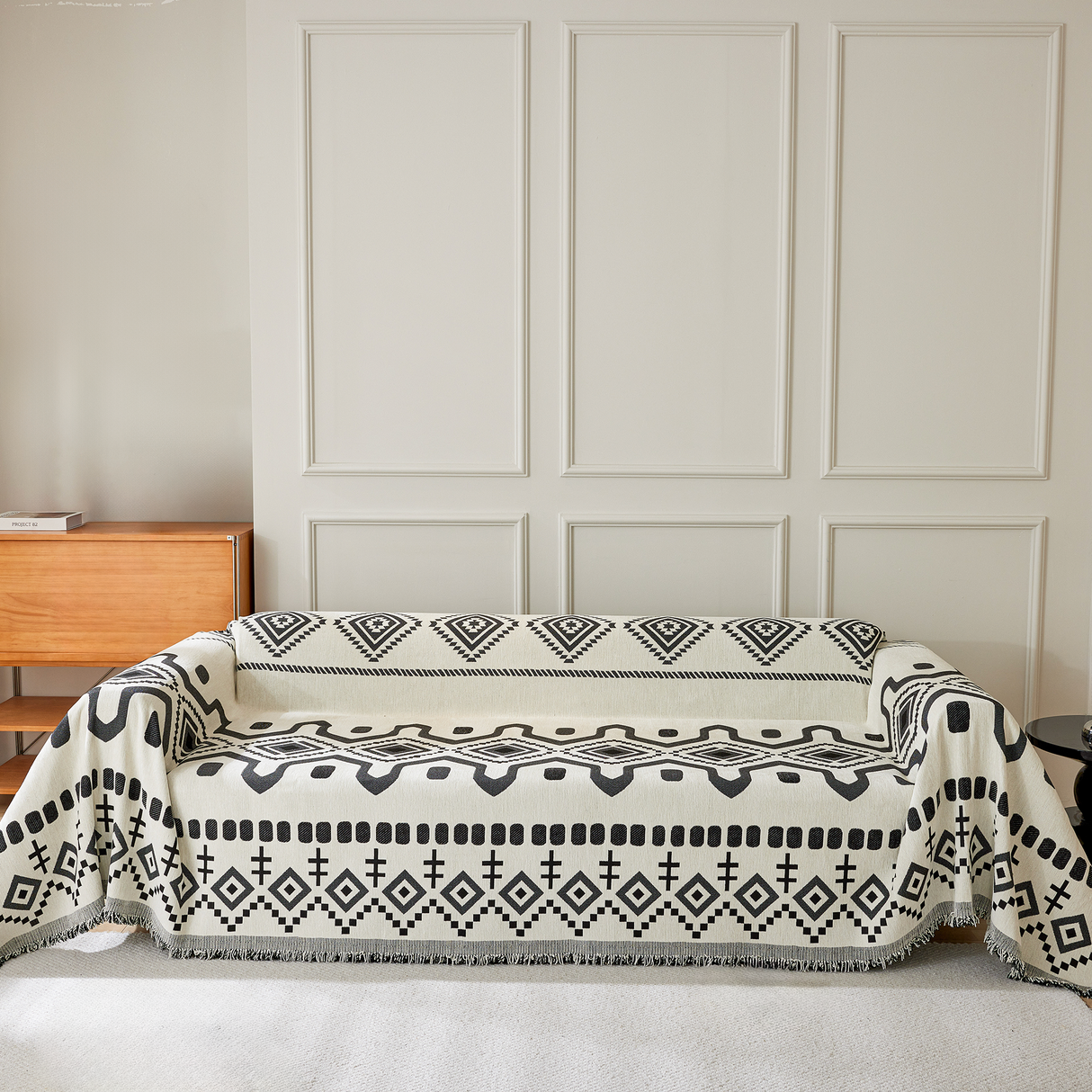 Geometrisk Boho Sofföverdrag - Modern, Stilig & Hållbar Soffa Skydd Carvallo