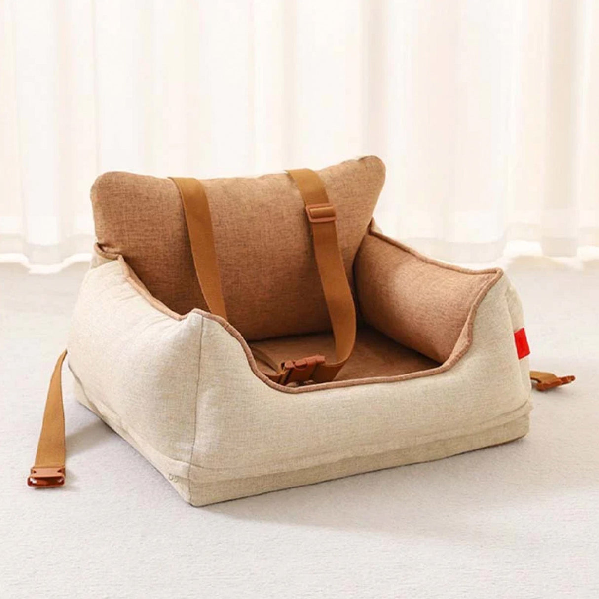 Premium Husdjursbilsäte – Säkert, Bekvämt och Året Rund Design Carvallo