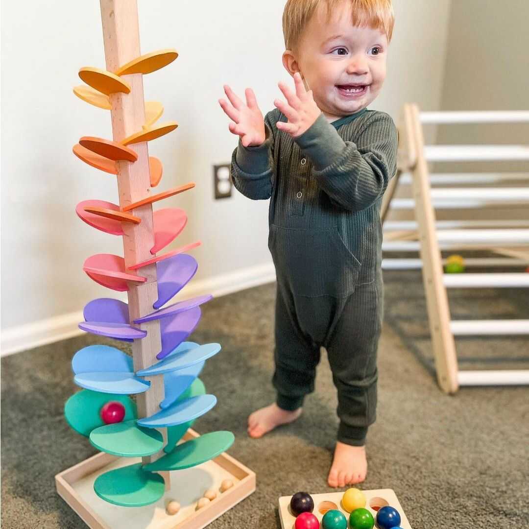 FunPlay Regnbågs-Melodi-träd | Lärleksak för barn från 1 år Carvallo