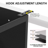 Justerbar metallförvaringskorg med krokar - Bekväm lösning för organisering Carvallo