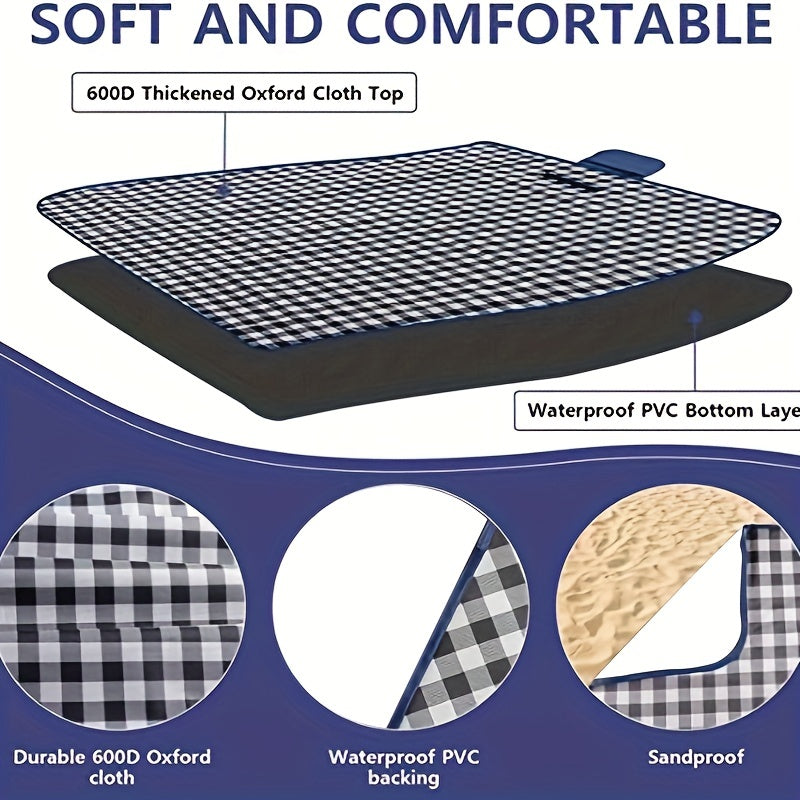 Extra Large Vattentät Picknickfilt | Fällbar Utomhusmatta Carvallo