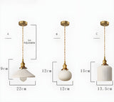 HarmonyGlow Light - Vintage-keramisk-glas-hänglampa Carvallo