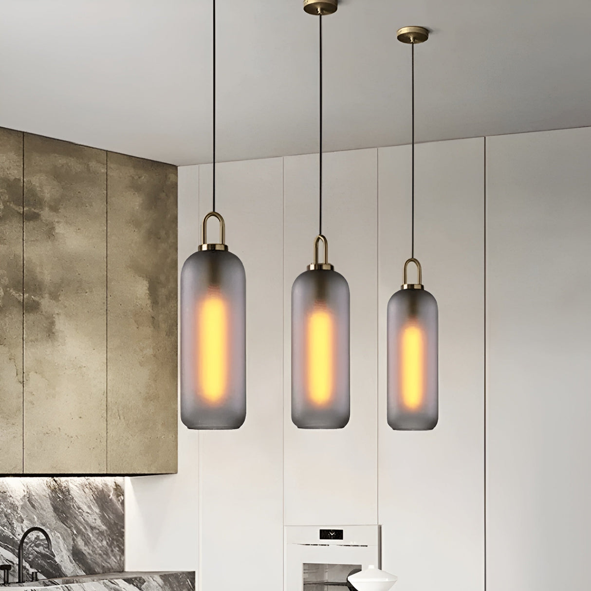 CrystalHue Light - Nordisk glaskula pendellampa Carvallo